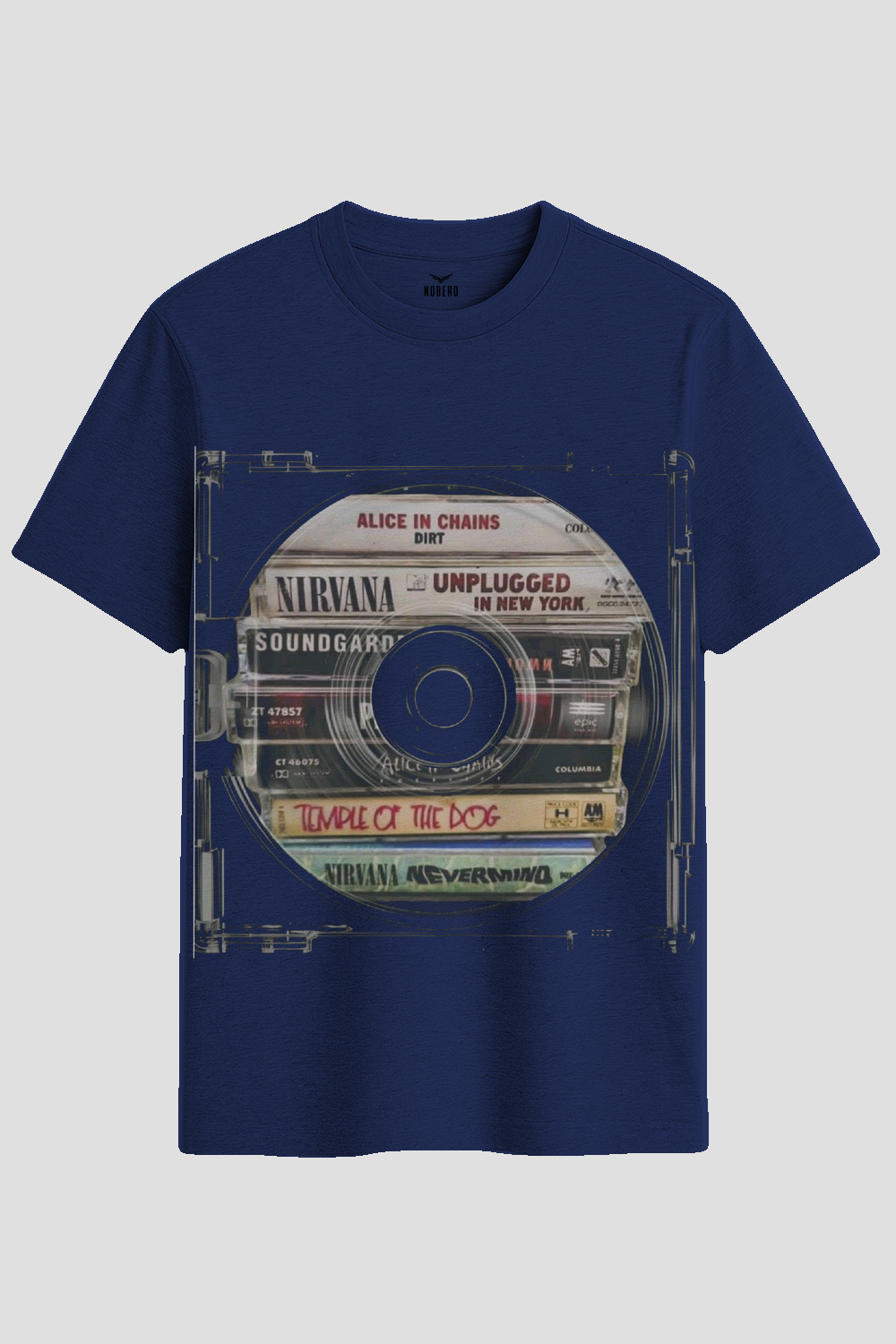 Vintage 90s Seattle Grunge Cassettes Graphic T-Shirt