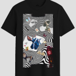 Surreal Alice Down The Rabbit Hole Graphic T-Shirt