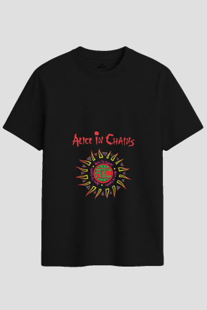 Alice in Chains Sun Graphic Grunge Band T-Shirt