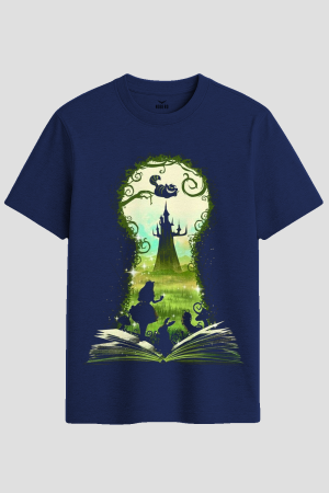 Wonderland Keyhole Portal Graphic T-Shirt