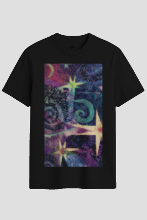 Cosmic Dreamscape Celestial Graphic T-Shirt