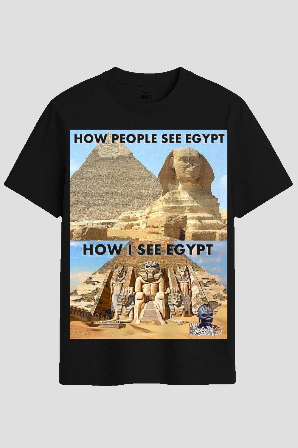 Powerslave Metal Meme Graphic T-Shirt