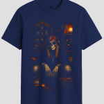 Vintage Rocker Skull Graphic T-Shirt