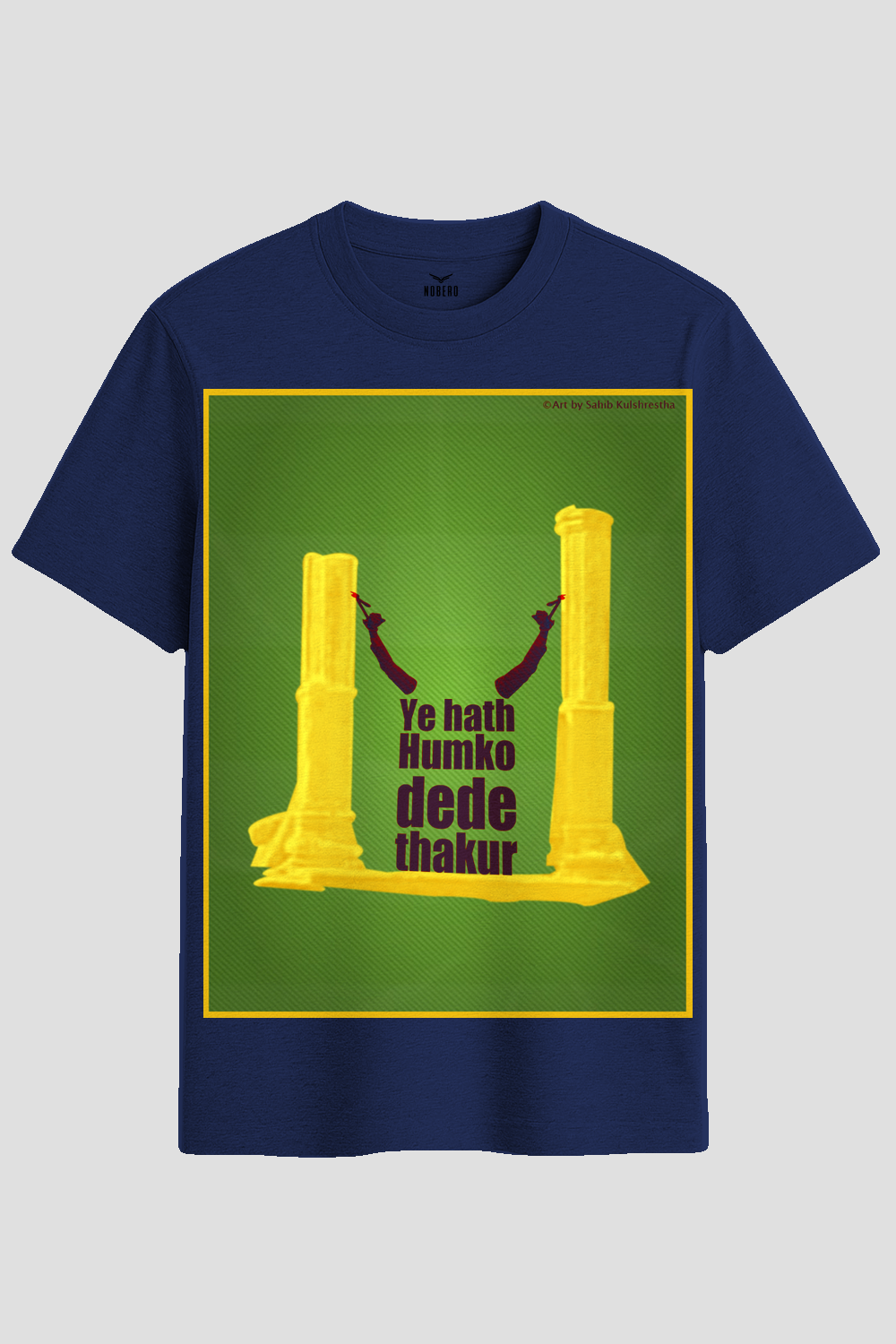 Classic Bollywood Sholay Dialogue Graphic T-Shirt