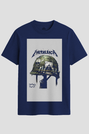Metallica Disposable Heroes Graphic Rock Band T-Shirt