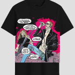 90s Grunge Rock Band Comic Graphic T-Shirt