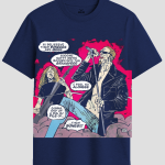 Grunge Rock Band Comic Graphic T-Shirt