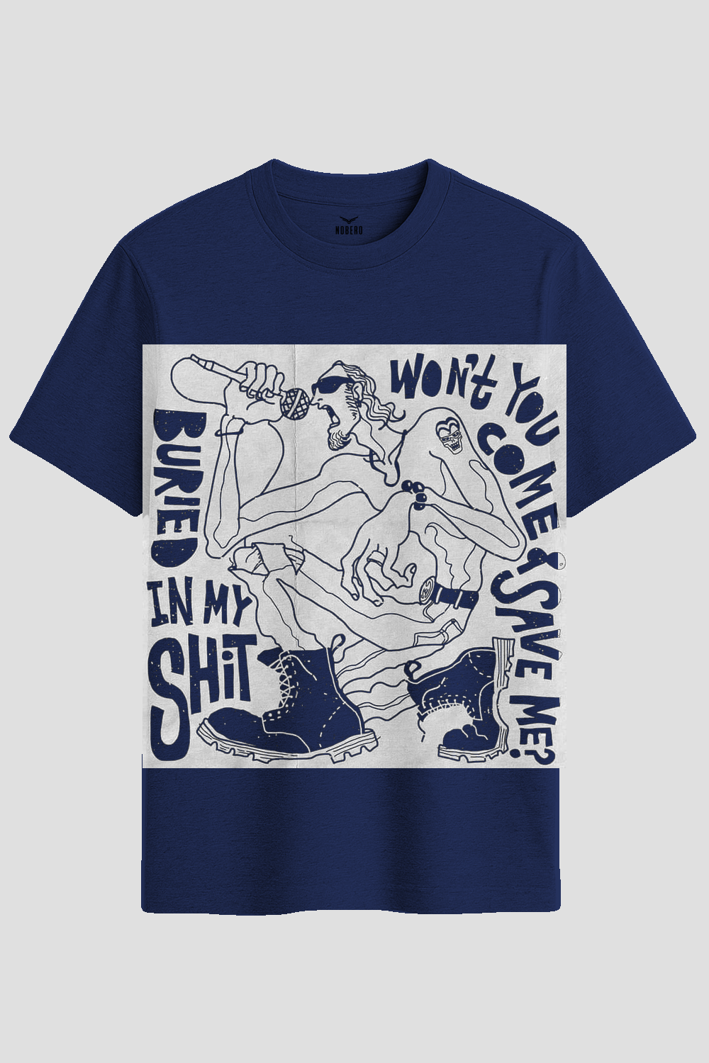 Grunge Rock Singer Graphic T-Shirt