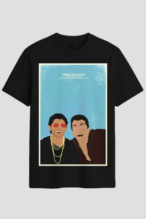 Munna Bhai and Circuit Retro Bollywood Graphic T-Shirt