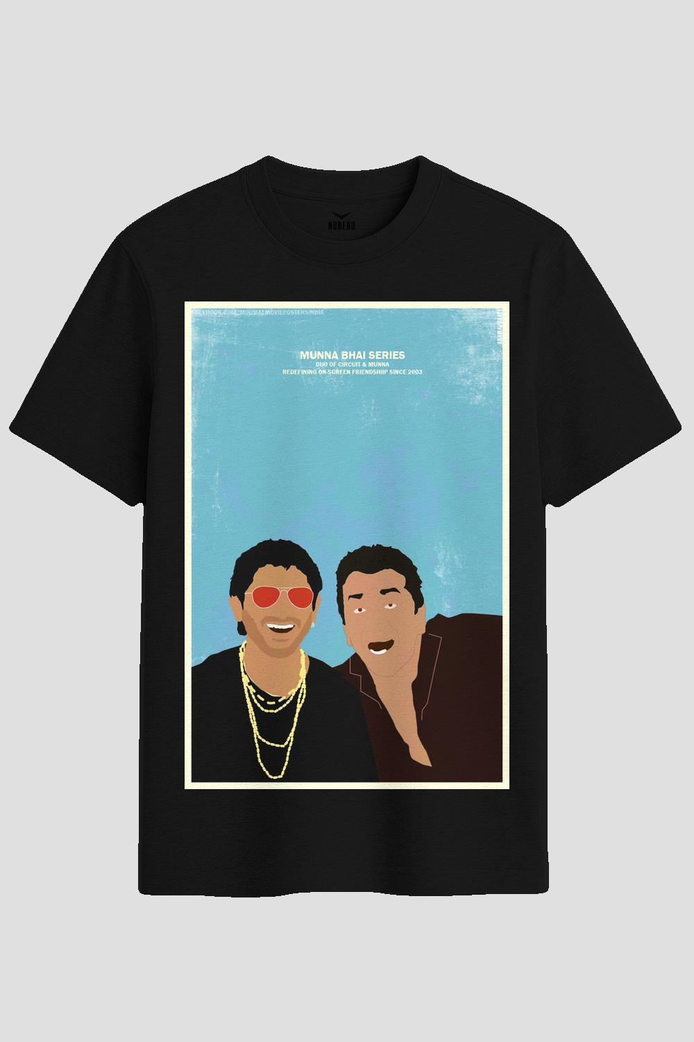 Munna Bhai and Circuit Retro Bollywood Graphic T-Shirt