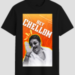 Hey Chellom Retro Cinema Graphic T-Shirt