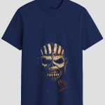 Tribal Demon Skull Heavy Metal Graphic T-Shirt