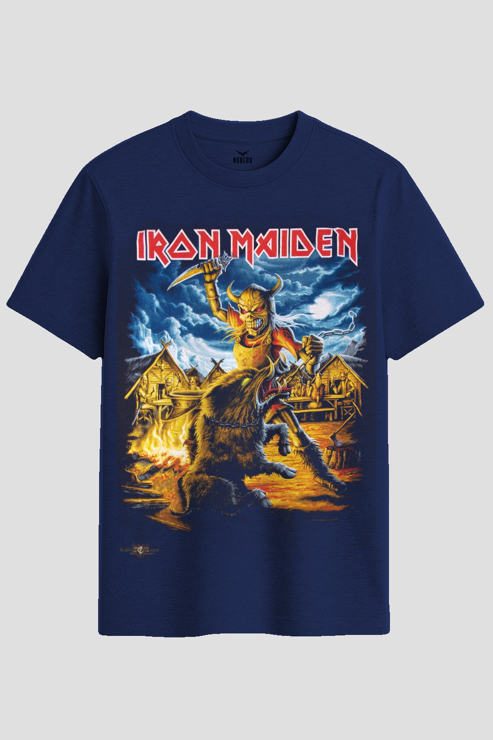 Iron Maiden Viking Eddie Heavy Metal Graphic T-Shirt