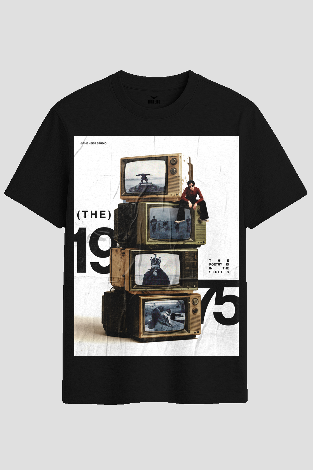 The 1975 Retro TV Stack Graphic T-Shirt