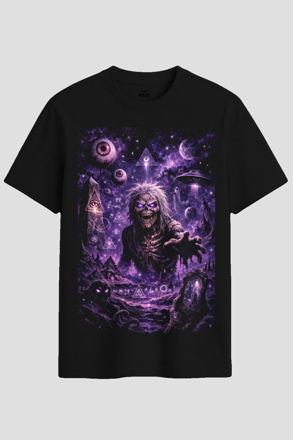 Cosmic Horror Zombie Heavy Metal Graphic T-Shirt