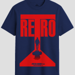 Retro Cinema Silhouette Graphic T-Shirt