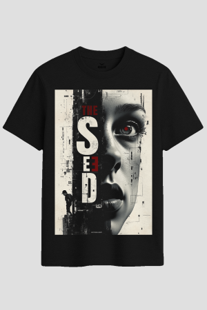The Seed Dystopian Sci-Fi Portrait Graphic T-Shirt