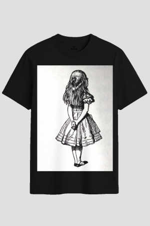 Vintage Alice in Wonderland Sketch Graphic T-Shirt