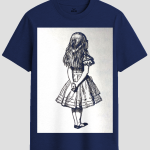 Vintage Alice in Wonderland Sketch Graphic T-Shirt