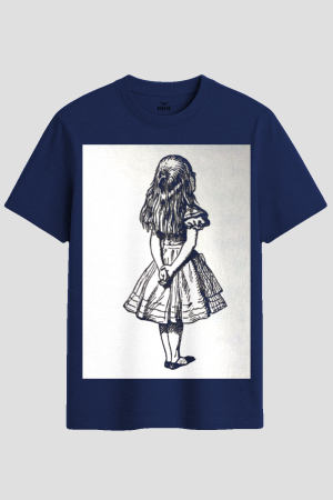 Vintage Alice in Wonderland Sketch Graphic T-Shirt