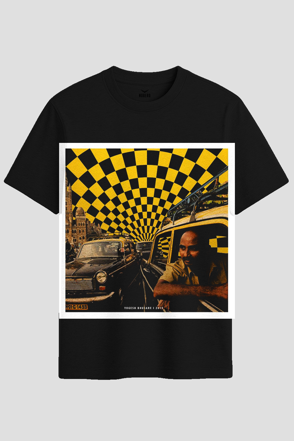 Vintage Mumbai Kaali Peeli Taxi Graphic T-Shirt