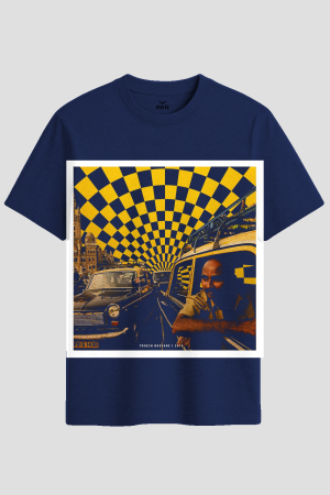 Retro Mumbai Taxi Art Graphic T-Shirt