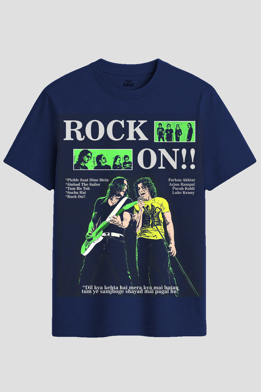 Rock On Bollywood Vintage Band Graphic T-Shirt