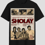 Vintage Sholay Bollywood Retro Graphic T-Shirt