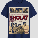 Vintage Sholay 1975 Classic Bollywood Graphic T-Shirt