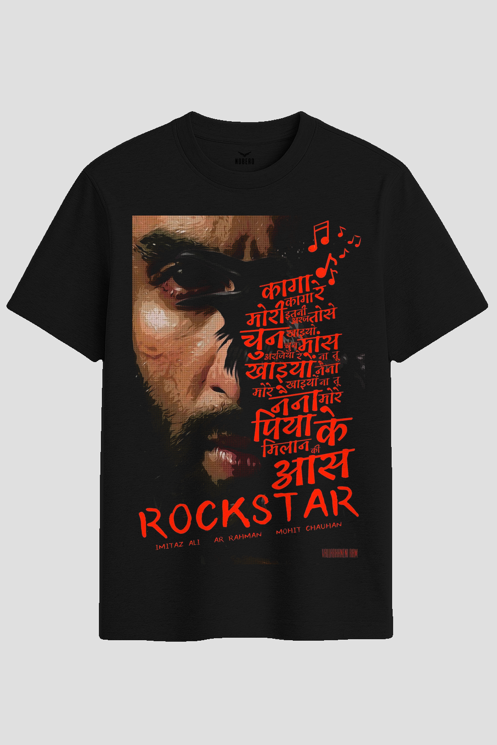 Rockstar Movie Hindi Lyrics Graphic T-Shirt