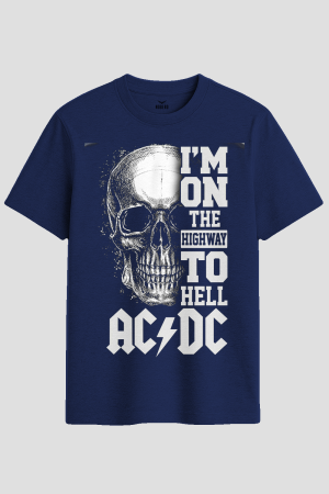 AC/DC Highway To Hell Skull Graphic T-Shirt