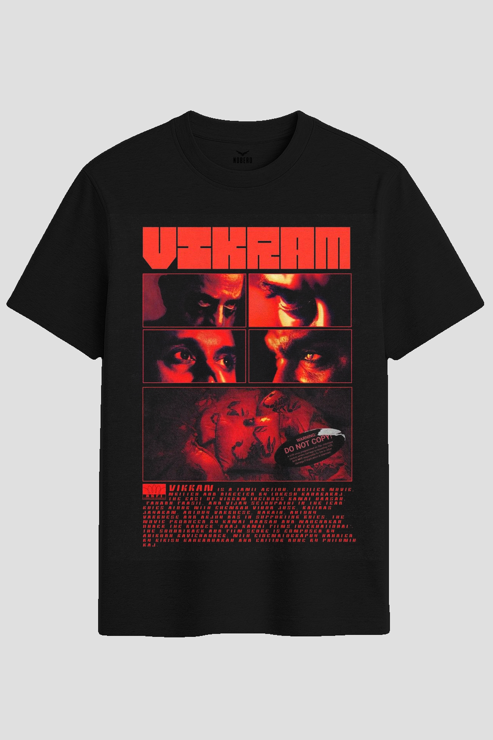 Vikram Cinematic Action Thriller Graphic T-Shirt