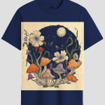 Celestial Mushroom Garden Graphic T-Shirt