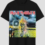Vintage Heavy Metal Band Album Graphic T-Shirt