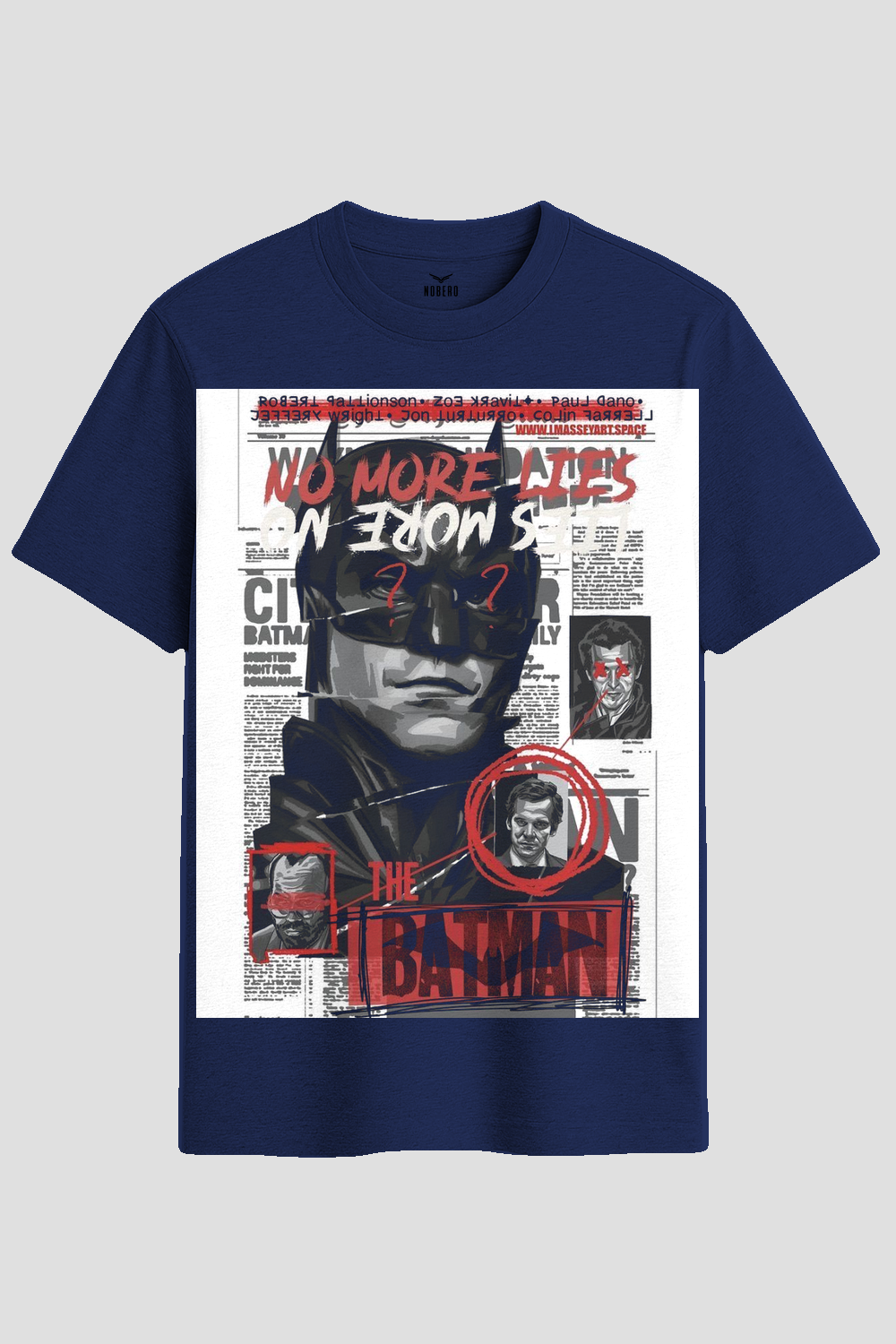 The Batman No More Lies Newspaper Graphic T-Shirt