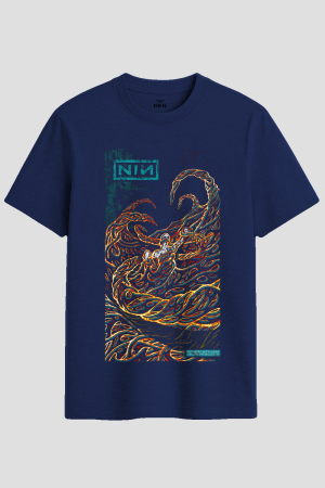 Nine Inch Nails Abstract Concert Graphic T-Shirt