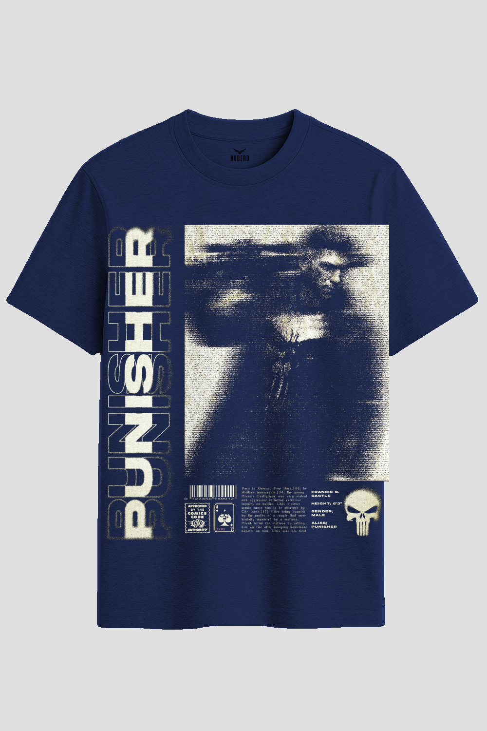 The Punisher Dossier Grunge Graphic T-Shirt