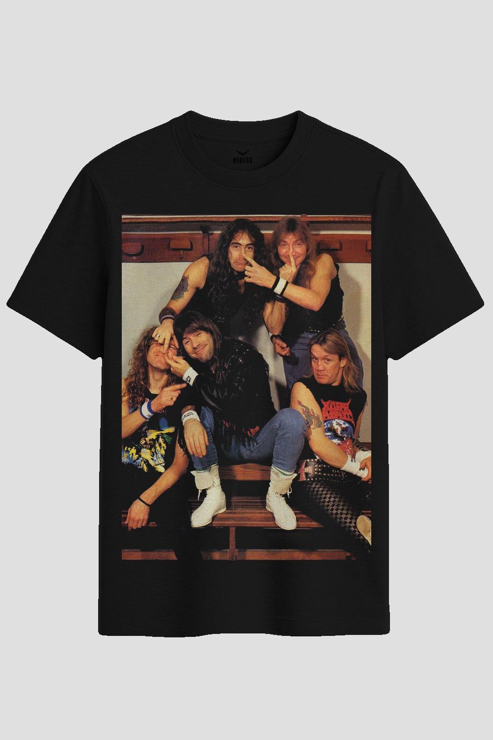 Vintage Heavy Metal Band Candid Graphic T-Shirt