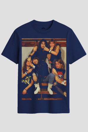Vintage Heavy Metal Rock Band Graphic T-Shirt
