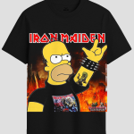 Homer Heavy Metal Rock Parody Graphic T-Shirt