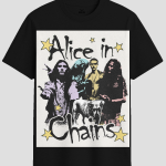 Alice in Chains Vintage Grunge Rock Band Graphic T-Shirt