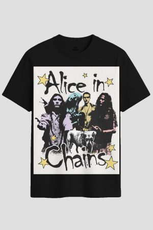 Alice in Chains Vintage Grunge Rock Band Graphic T-Shirt