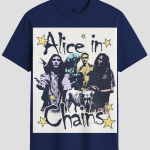 Vintage Alice In Chains Grunge Rock Graphic T-Shirt
