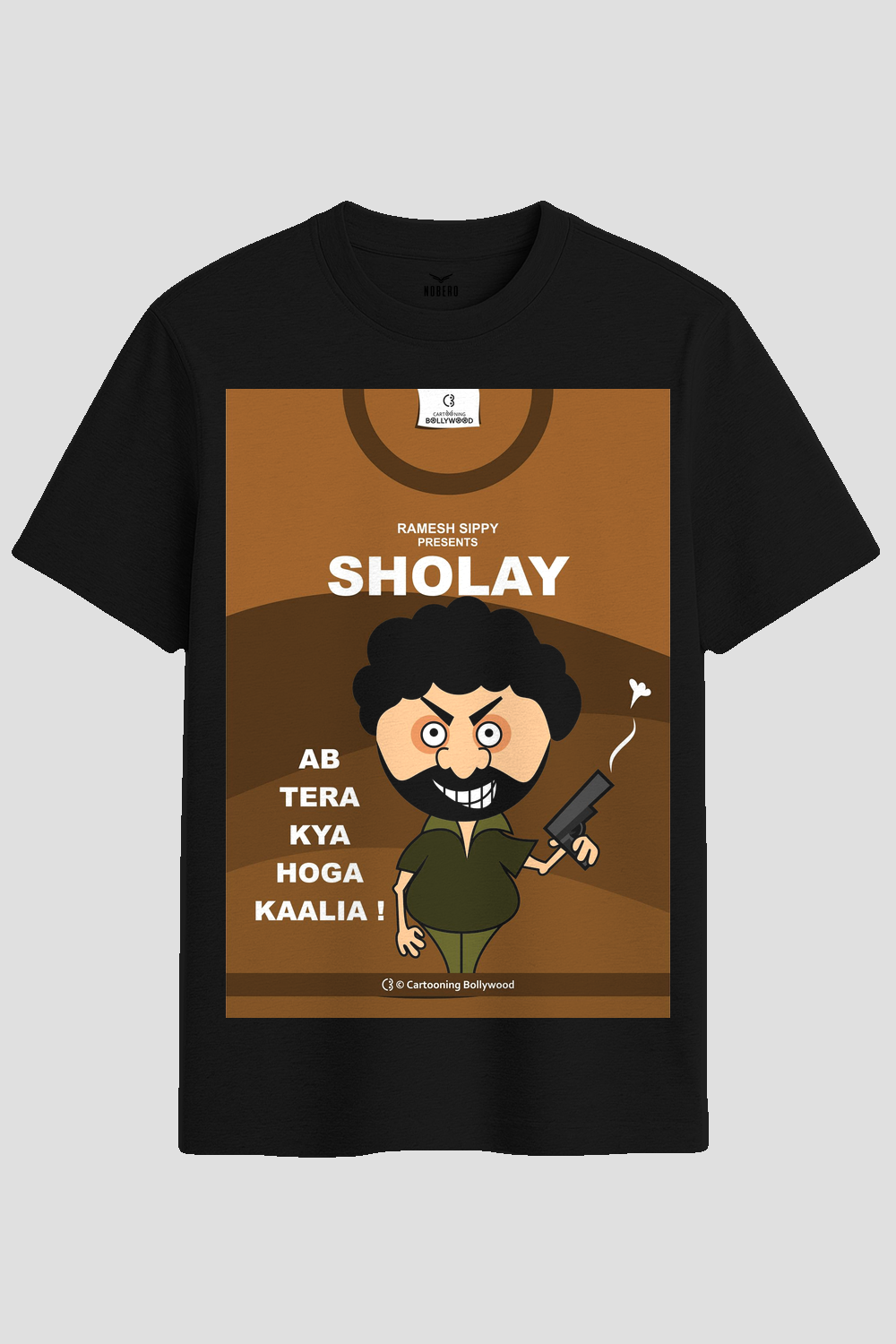 Classic Bollywood Sholay Gabbar Singh Graphic T-Shirt
