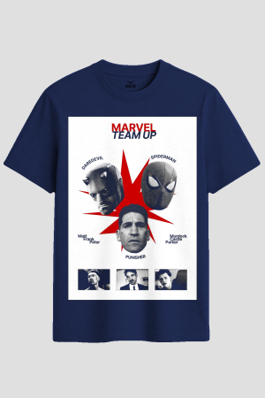 Marvel Team Up Daredevil and Spider-Man Graphic T-Shirt