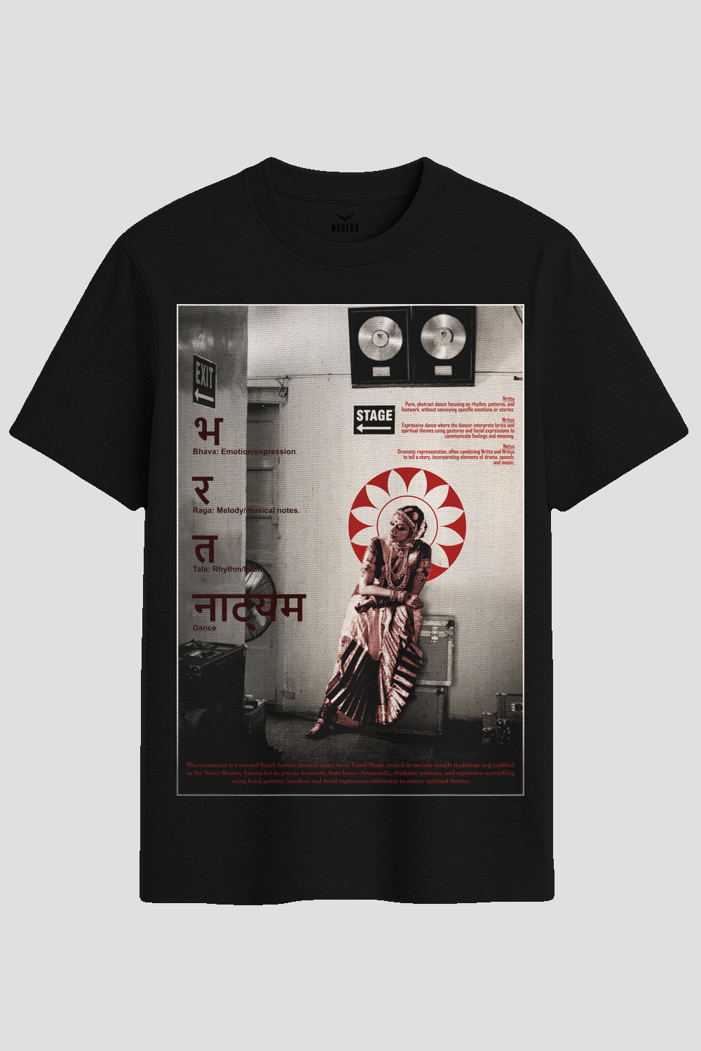 Bharatanatyam Classical Dance Graphic T-Shirt