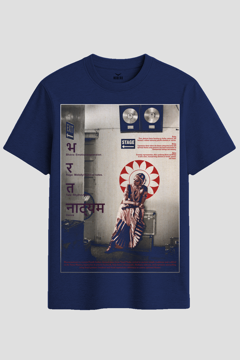 Bharatanatyam Classical Dance Graphic T-Shirt