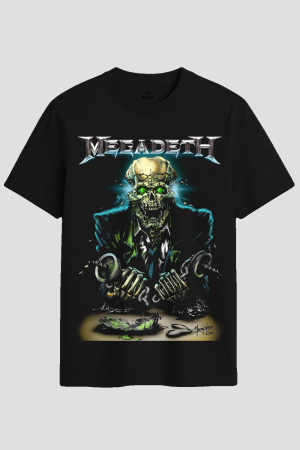 Megadeth Vic Rattlehead Heavy Metal Graphic T-Shirt