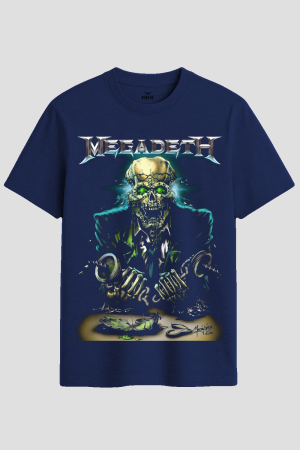 Megadeth Vic Rattlehead Thrash Metal Graphic T-Shirt