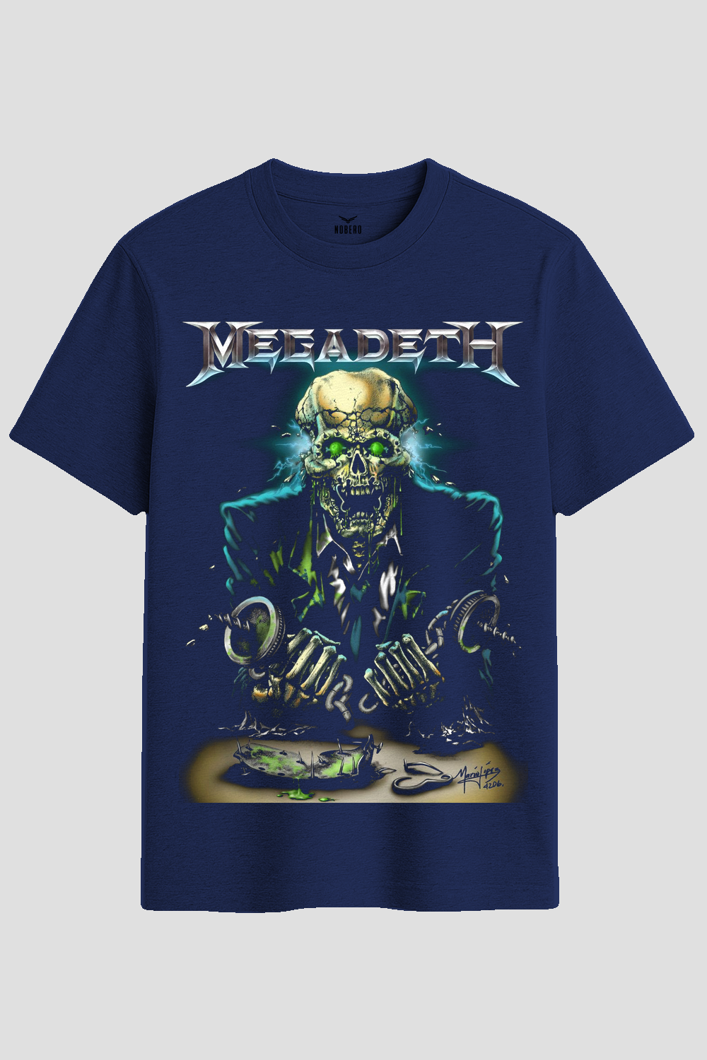 Megadeth Vic Rattlehead Thrash Metal Graphic T-Shirt